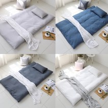 나다니엘 호텔침구 온돌 요커버 토퍼커버시원한 원단 라미리플(S/D/Q), 네이비