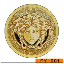 대형 명품 러그 원형 북유럽 카페트 모던한 거실 메두사