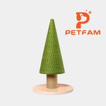Petfam 크리스마스트리 캣타워 완전 천연 재질 고양이가 판자를 할퀴다 녹색 삼림 계열