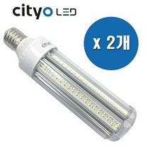 씨티오 LED 보안등 40W E39 파워램프 대모갈전구 주광색, 2개