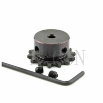 체인 호환 기어 톱니 부품 1 pcs 04c 14 치아 스프로킷 보어 8mm 금속 파일럿 모터 롤러 드라이브 25h 14t 2 