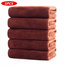 극세사 먼지없는 타월10PCS 슈퍼 마이크로 화이버 부드러운 자동차 청소 타월 액세서리 오토바이 세척 유리, 5pcs coffee_30x30cm