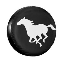 자동차커버 바디커버검은 말 기호 스페어 타이어 커버 케이스 가방 파우치 비바람에 견디는 휠 지프 미쓰비, 05 5_03 16 inch