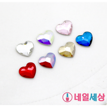 (정품) 네일스와스톤 하트모양 사이즈 / 10/6/3.6mm, 10mm2개입-라이트시암쉬머