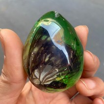 호박화석 곤충화석 장난감 인조화석 인테리어 장식품, 녹색 나비