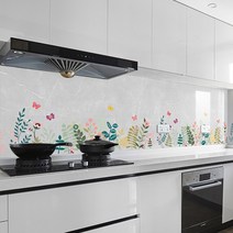 주방 타일 벽 벽면 기름튐 오염 방지 차단 시트지 쪽