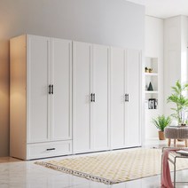 [채우리] 아이비 9자 옷장 장롱 세트, 그레이