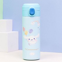 시나모롤 캡슐 원터치 이중스텐 텀블러 400ml, 없음