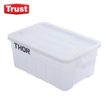 트러스트 53L 토르 토트 박스 (Tote box) SET 덮개 포함, 반투명