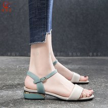 셀럽당 여성 샌들 힐업 일자 스트랩 패션 여성화
