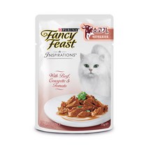 *5개묶음* 퓨리나 팬시피스트 인스퍼레이션 소고기 파우치 70g[고양이균형영양식], 1개