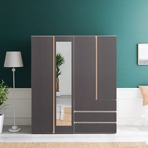 동서가구 이즈 클래스 1600 서랍 옷장세트, 그레이