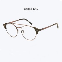 나무 남성 초경량 동글이 동그란 안경 안경테 안경태테 안경태 금속 완전 나사 없는 선명한 투명 렌즈 2022