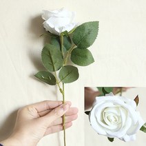 촬영용부케 제주도스냅 센터피스 호접란 안개꽃부케 브라이덜샤워 생화같은조화 꽃다발 웨, 10개, d-화이트