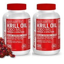 Bronson Antarctic 크릴오일 Krill Oil 1000mg 120정, 2