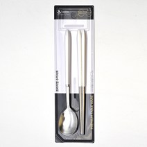 국산 프리미엄 스텐 진공 수저세트_화이트, 머슬드림 쿠팡 본상품선택, 머슬드림 쿠팡 본상품선택