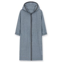 이탈리아 루비노 후드 니트 롱코트