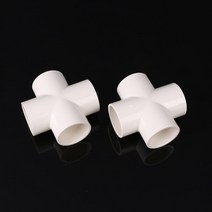pvc 파이프 연결 커넥터 소켓 배관 자재 십자 20mm, 단품