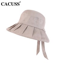 OnePick [안심구매 무료교환] 여성 비치골프캡 CACUSS 캡 리본 비치모자