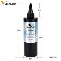 Venalisa 브랜드 30ml 품질의 네일 아트 UV/LED 닦아 내기 없음 끈적 끈적한 레이어가없는 탑 코트베이스 코트 매트 템퍼 탑 코트, NoWipe 225g_1
