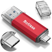 ROTIESS USB3.1 c타입 USB 메모리 Type C 2in1 OTG, 128GB