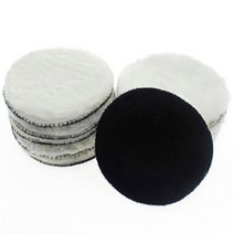 폴리싱 광택기 무선 듀얼 10 Pcs 125 Mm 자동차 연마 패드 5 인치 광택 왁싱 양모 보닛 페인트 관리, White