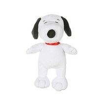 Peanuts for Pets Snoopy 스누피 피규어 클래식 플러시 삐걱삐걱 강아지 장난감 9 인치 미디엄 화이트 장난감 All 강아지 공식라이센스 Product 스몰 소재, 9 Inch