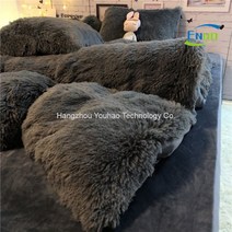 15가지 컬러 따뜻한 밍크 벨벳 이불세트 침대 시트 베개 세트 겨울 두꺼운 이불 극세사, 다크딥블루