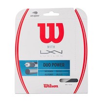 윌슨 Sporting Goods Duo Power Alu P 125 NXT 16 테니스 스트링 내츄럴 게이지, Control (4 G Rough 1.25 NXT, Natural