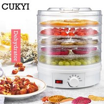 생선건조 마른안주 채소건조기 CUKYI 식품 탈수기 과일 야채 허브 고기 건조 기계 스낵 건조기 5 트레이 EU UK US 플러그 110V 220V, AU|110V