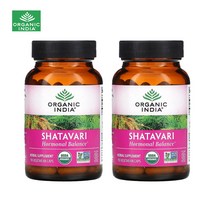 오가닉 인디아 샤타바리 Shatavari 800 mg 90정 x2 식물성 풀루란 베지 캡슐