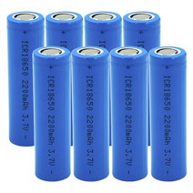 18650 충전식 리튬이온 배터리 ICR18650 3.7V 2200mA 1세트(8PCS)