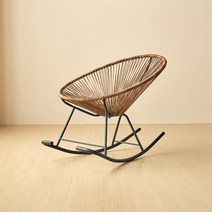 뉴코드스윙체어 아카폴코 흔들의자 실내 라탄의자 안락의자 라탄흔들의자 야외의자, 뉴 코드스윙체어-커피