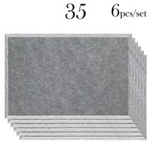 조립식방음부스 방음 음향 패널 6 pcs 아이솔레이터 음악 스튜디오 방음 벽 스티커 홈룸 녹음 소음 흡수, 35-문라이트 그레이, 1cm 고밀도