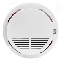 화재 경보기 연기 감지기 수신기 1PC CO 센서 일산화탄소 알람 85dB 사이렌 사운드 독립 중독성 경고 경보 미터, 01 white, white