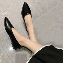 유블리 여성 베이직 플랫 슈즈 스틸레토 단화 기묭