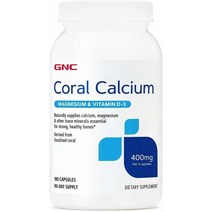 지앤씨 GNC 코랄 칼슘 400mg 마그네슘 비타민 D3 180정, 1개