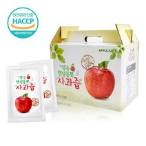 영주 100% 국내산 착즙 햇살 듬뿍 사과즙 100ml 50팩 손잡이박스, 단품
