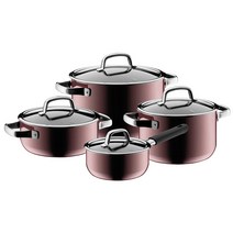 WMF 퓨전테크 미네랄 냄비 4종 세트 4컬러, 로즈쿼츠