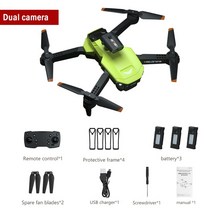 입문용 촬영용 미니 드론 JJRC-H106 와이파이 FPV4K 듀얼 카메라 원격 제어 쿼드콥터 ESC 3 면 장애물 회피, 22 green6