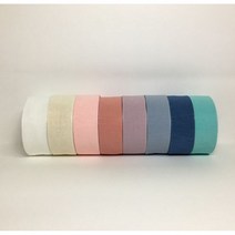 쉬폰 레이스 원단 끈 포장용 레이스 리본끈 3cm / 4cm 레이스리본 1롤 45m 파스텔톤 7색상, 청하늘