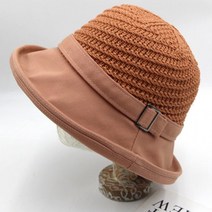 준캡 봄 여름 가을 회오리짜임 린넨챙 벙거지 여성 여자 모자 버킷햇 밀짚모자