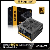 Segotep PC 액티브 PFC 80 플러스 브론즈 서버용 전원 공급 장치 게이머 마이닝 데스크탑 컴퓨터용 BN 650W 80 플러스, 650W650W, 01 650W
