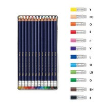 PILOT frixion 프릭션 지워지는 고급 색연필 (PF-15), PO(페르오렌지)