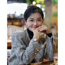 트위드자켓 핑크 트위트 셋업 노카라 크롭 울 자켓 빅사이즈 인기있는 여성 디자인 세련된 여성 의류 하이 엔드 향과 스타일 트위드 라운드 넥 쇼트 재킷 이른 봄