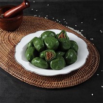 굳지않는 모싯잎 앙꼬 모시송편 (900g x 2봉) 앙금 모시떡 영양 간식 송편, 2개