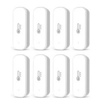 스마트온습도계 온도기록계 Tuya zigbee 스마트 온도 및 습도 센서 배터리 구동 zigbee 스마트 홈 보안 alexa google home과 함께 작동, 8개