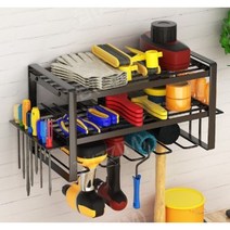 공구선반 전동공구 걸이 드라이버 장갑 툴 보관대, A