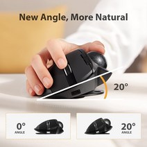 레이저포인터usb충전가능 SeenDa 2.4G 블루투스 충전식 마우스 조정 가능한 DPI 3 장치 연결 RGB 무선 트랙볼 PC 노트북 iPad Mac 용