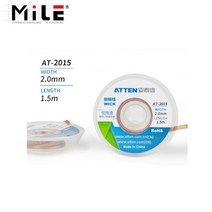 소형배수5개/갑 ATTEN 기존 솔더 위크 리무버 디 와이어 0.8/1.5/2.0/2.5/3.5mm 브레이드 BGA 수리 도구, 01 5pcs   AT-2015